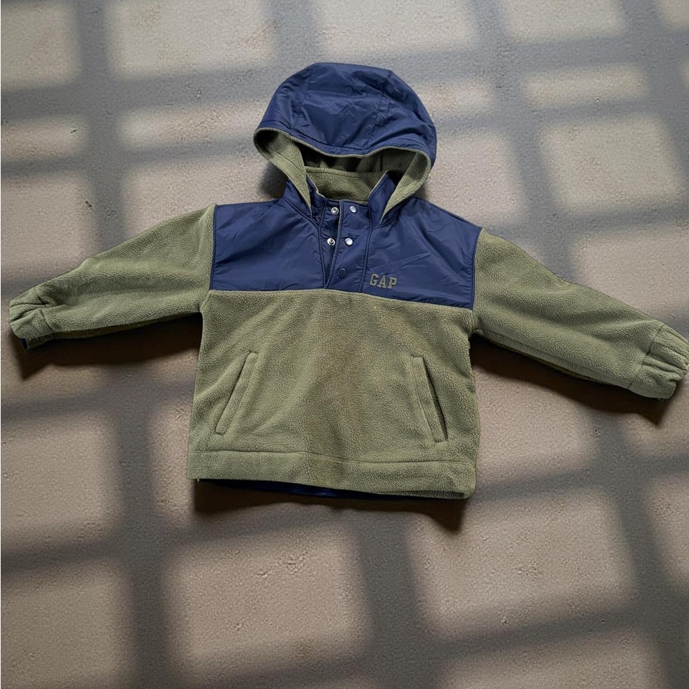 GAP Kids' Olive and Navy Hoodie
